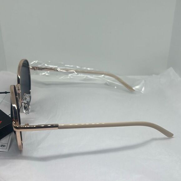 Giselle Polarized Round Sunglasses – Vintage Inspired UV Protection - Picture 2 of 3